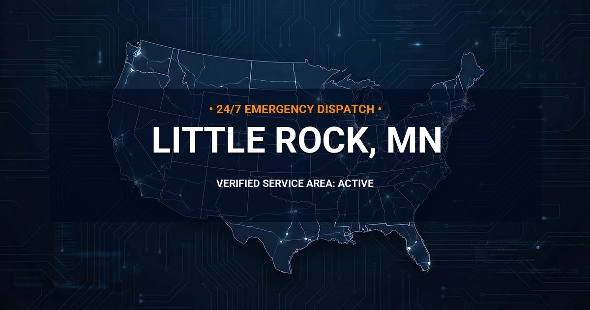 Emergency Plumbing Dispatch Map for Plumbing Services: Little Rock, MN