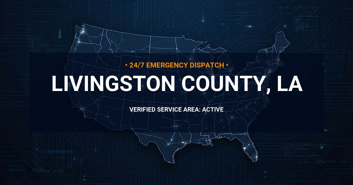Emergency Plumbing Dispatch Map for Livingston County Plumbing Logistics