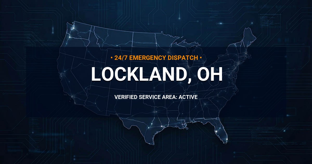 Emergency Plumbing Dispatch Map for Plumbing Services: Lockland, OH