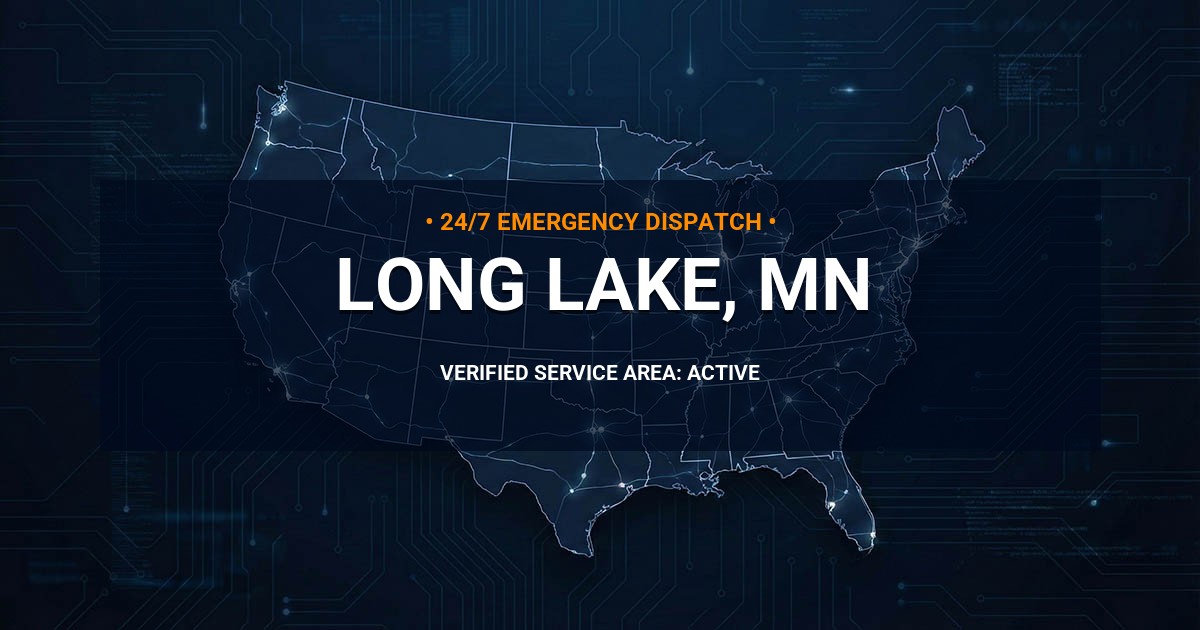 Emergency Plumbing Dispatch Map for Plumbing Services: Long Lake, MN