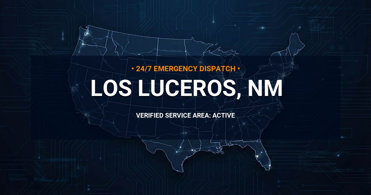 Emergency Plumbing Dispatch Map for Plumbing Services: Los Luceros, NM
