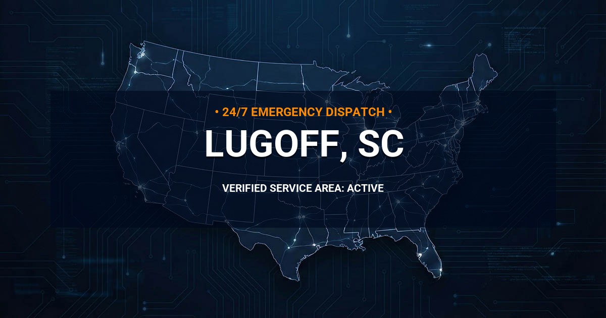 Emergency Plumbing Dispatch Map for Plumbing Services: Lugoff, SC
