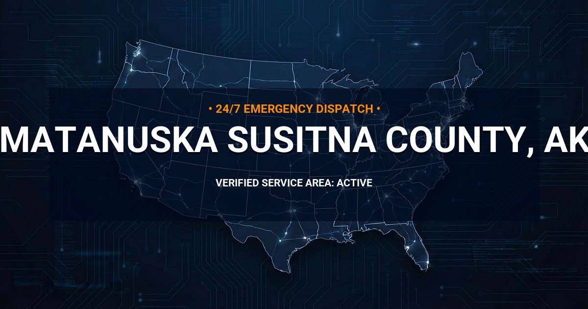 Emergency Plumbing Dispatch Map for Matanuska-Susitna County Plumbing Logistics