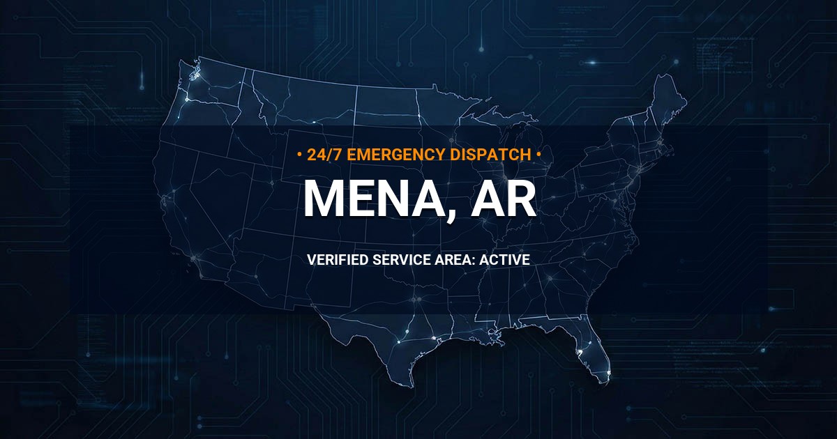 Emergency Plumbing Dispatch Map for Plumbing Services: Mena, AR