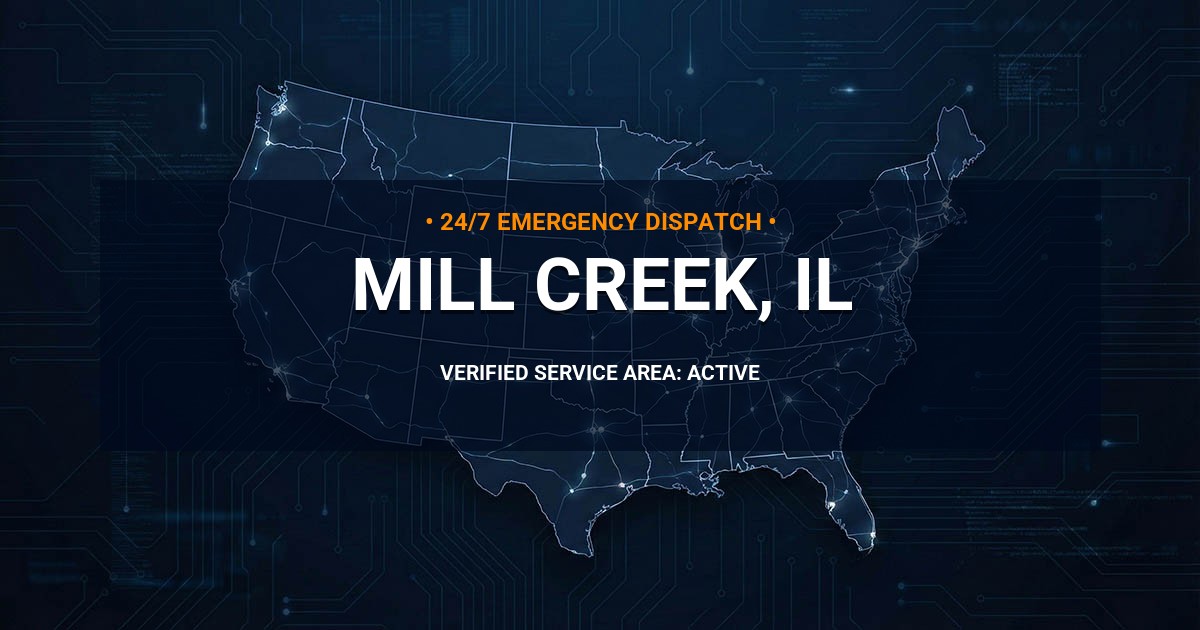 Emergency Plumbing Dispatch Map for Plumbing Services: Mill Creek, IL