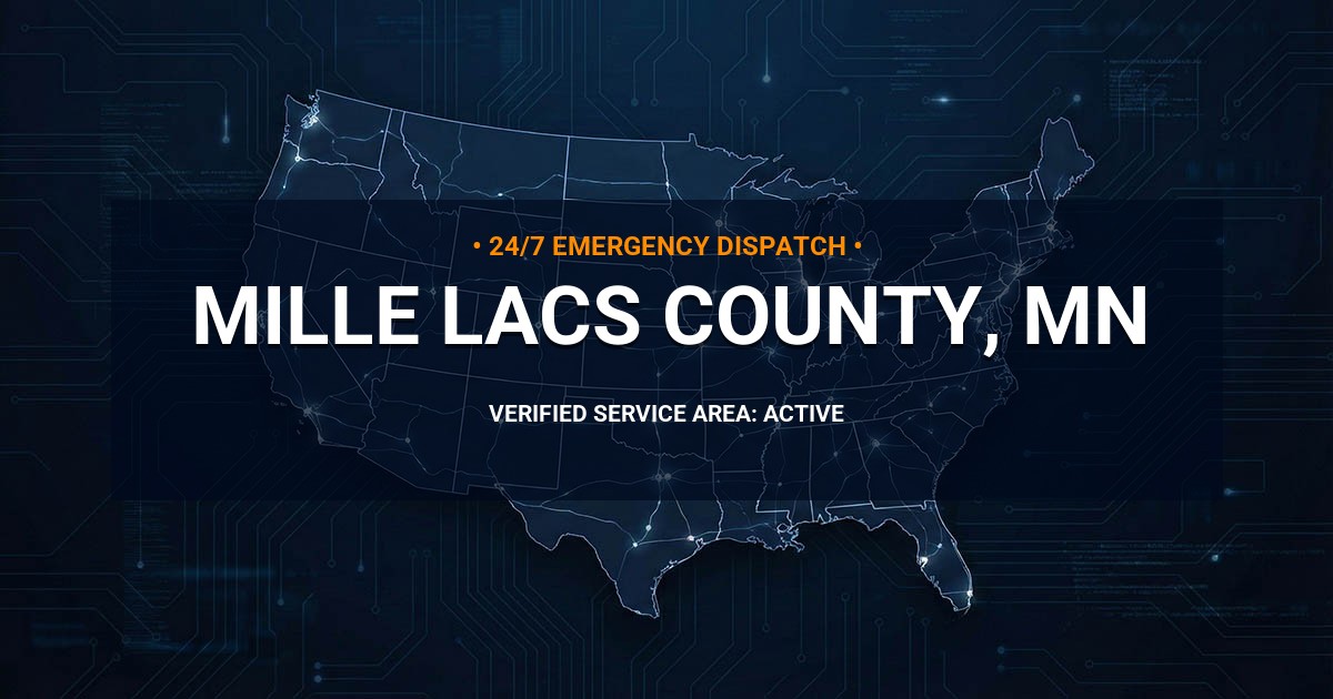 Emergency Plumbing Dispatch Map for Mille Lacs County Plumbing Logistics