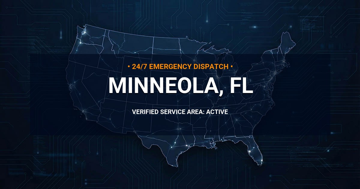 Emergency Plumbing Dispatch Map for Plumbing Services: Minneola, FL
