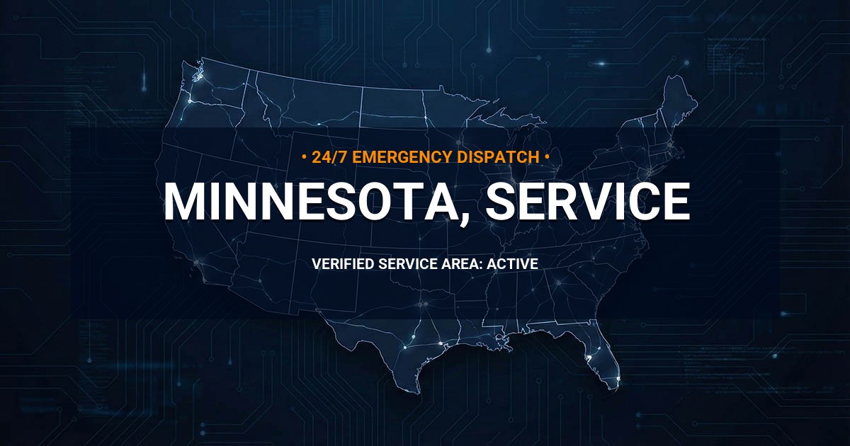 Emergency Plumbing Dispatch Map for Minnesota Plumbing Administration
