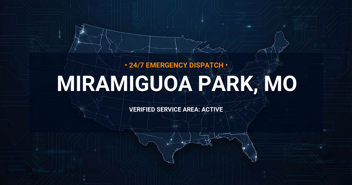 Emergency Plumbing Dispatch Map for Plumbing Services: Miramiguoa Park, MO