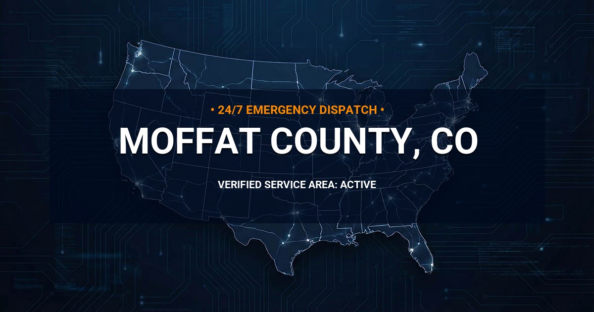 Emergency Plumbing Dispatch Map for Moffat County Plumbing Logistics