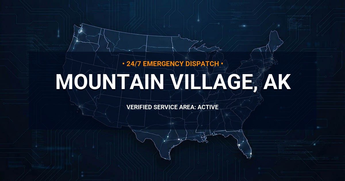 Emergency Plumbing Dispatch Map for Plumbing Services: Mountain Village, AK