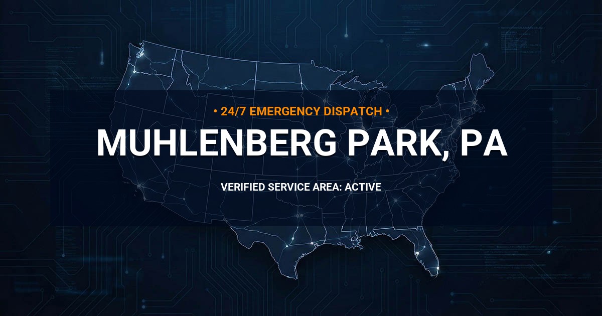 Emergency Plumbing Dispatch Map for Plumbing Services: Muhlenberg Park, PA