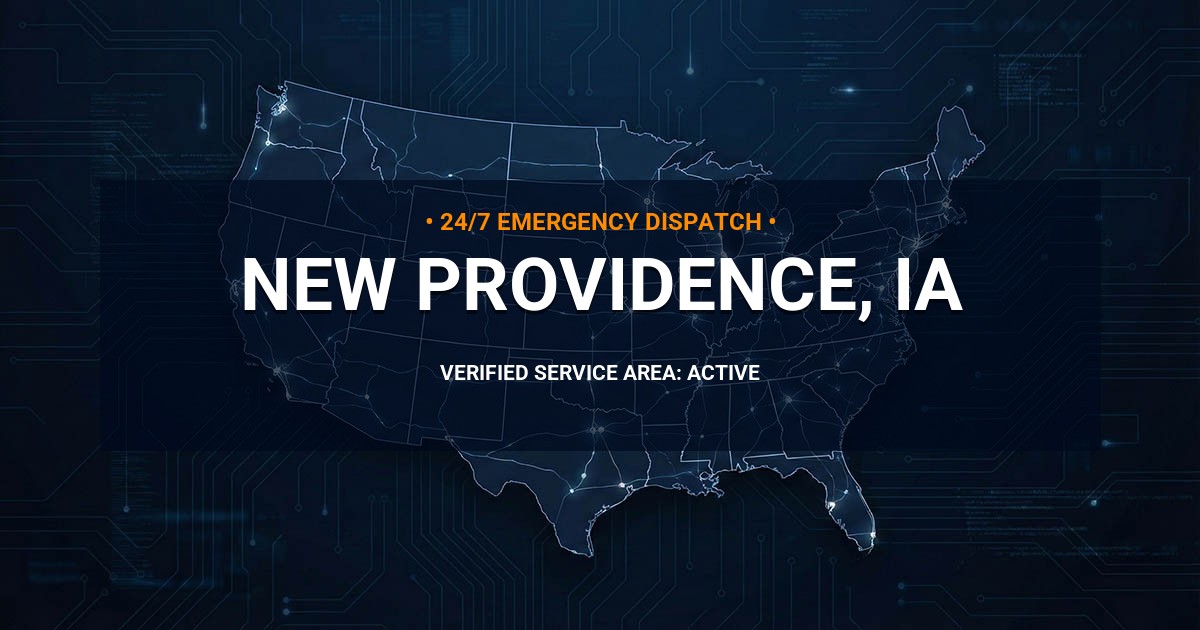 Emergency Plumbing Dispatch Map for Plumbing Services: New Providence, IA