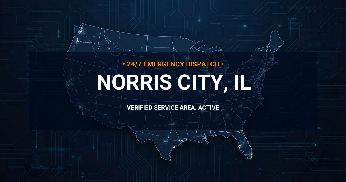Emergency Plumbing Dispatch Map for Plumbing Services: Norris City, IL