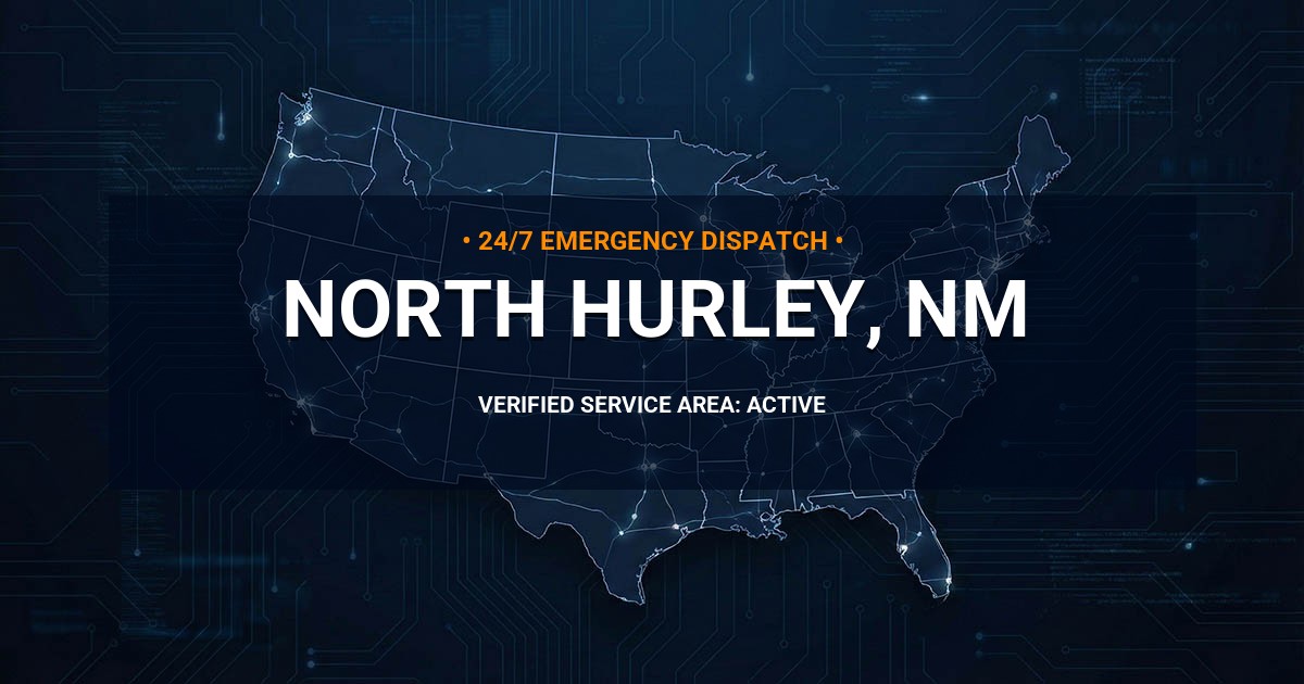 Emergency Plumbing Dispatch Map for Plumbing Services: North Hurley, NM