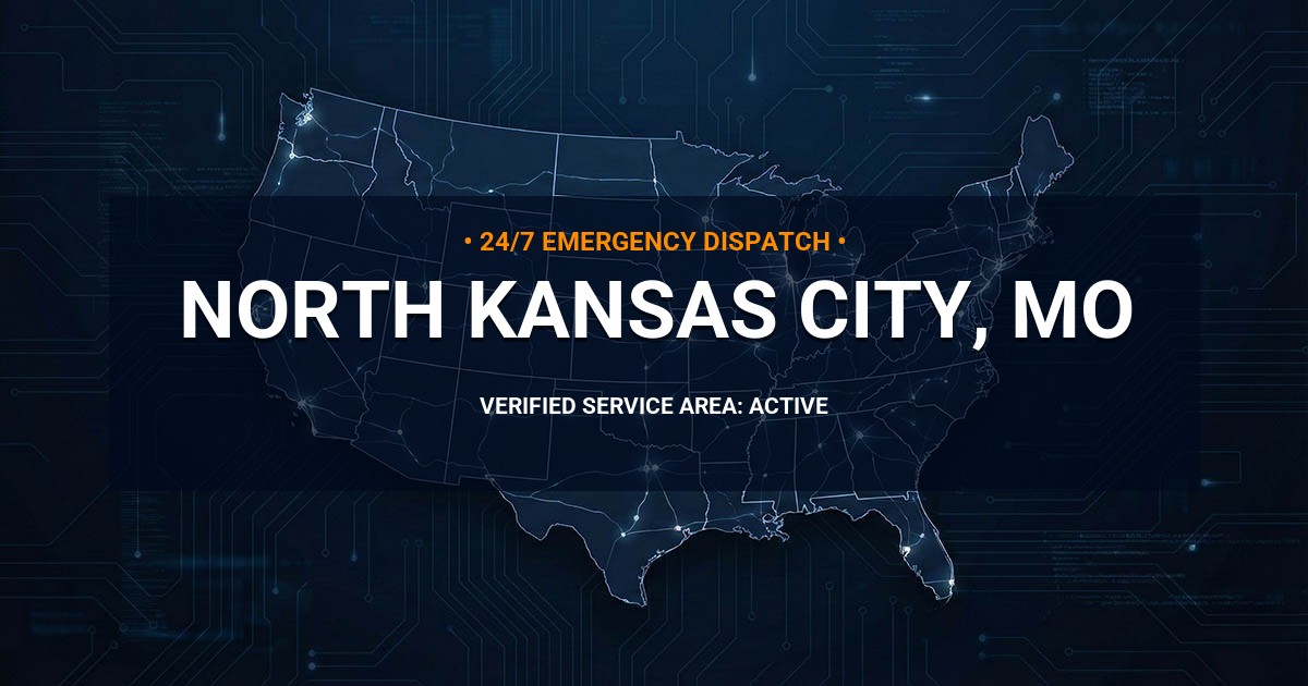 Emergency Plumbing Dispatch Map for Plumbing Services: North Kansas City, MO