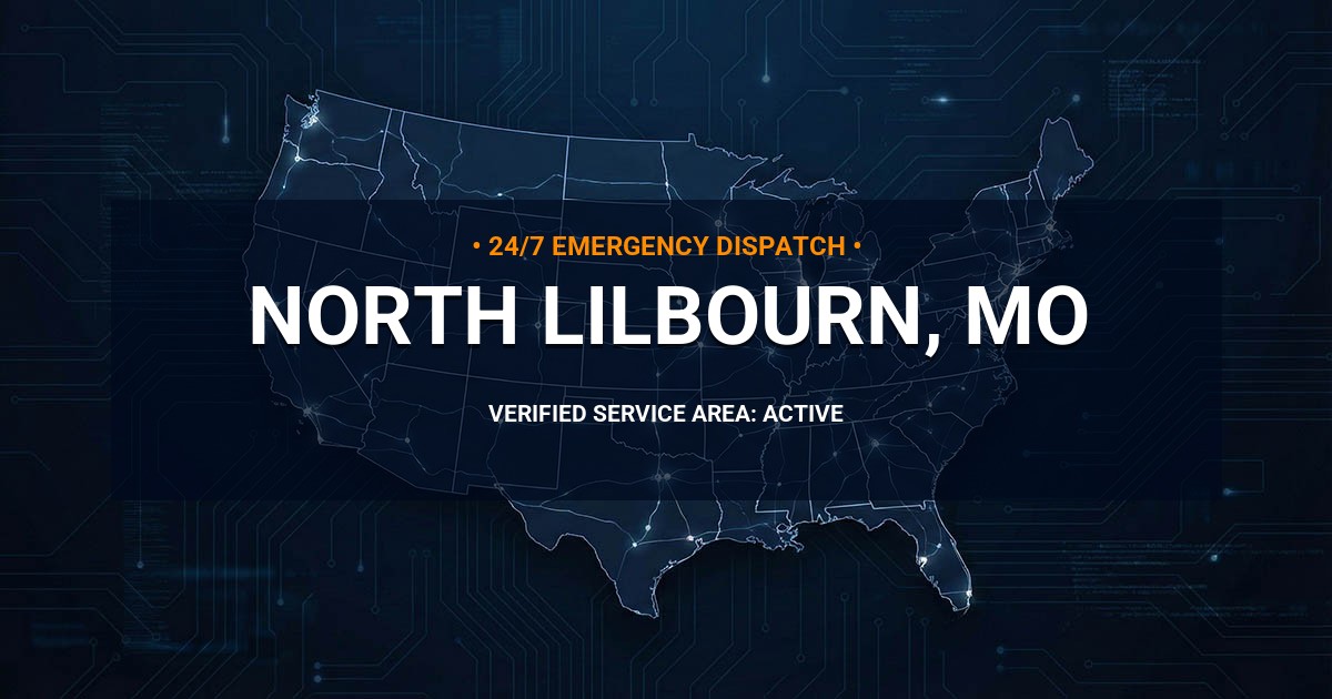 Emergency Plumbing Dispatch Map for Plumbing Services: North Lilbourn, MO