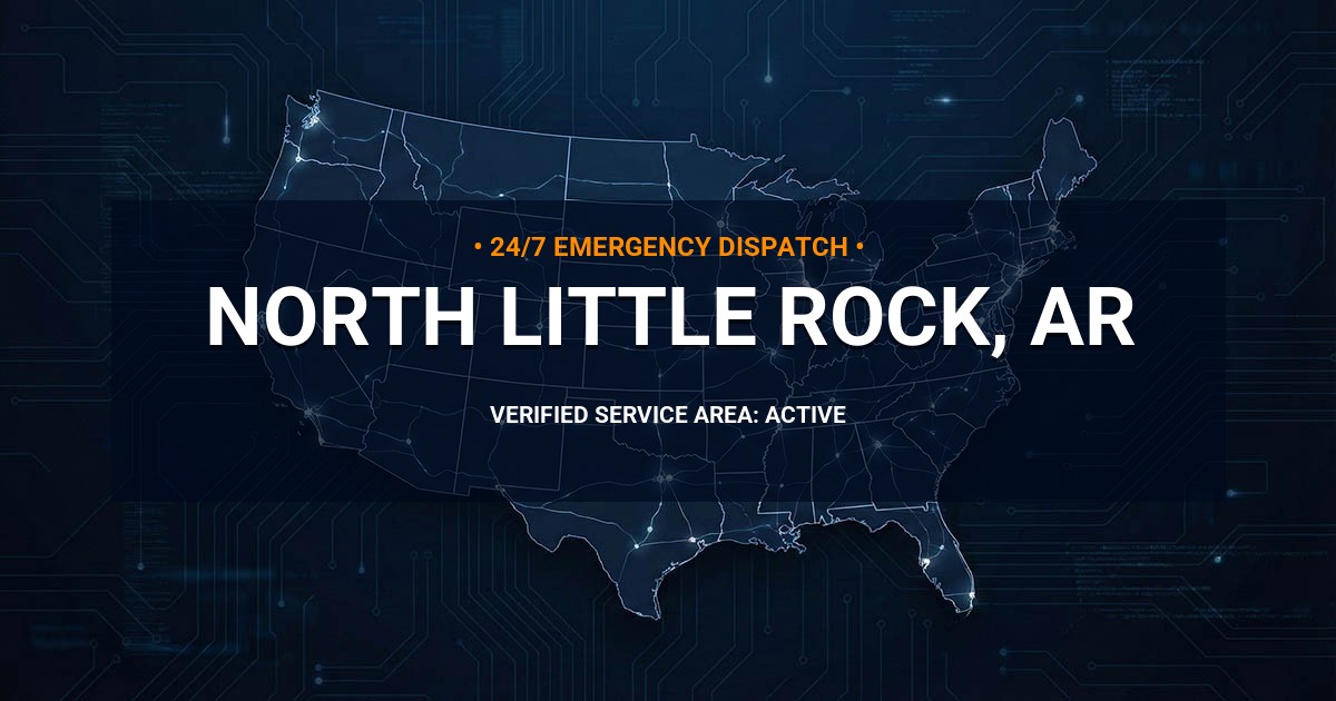 Emergency Plumbing Dispatch Map for Plumbing Services: North Little Rock, AR