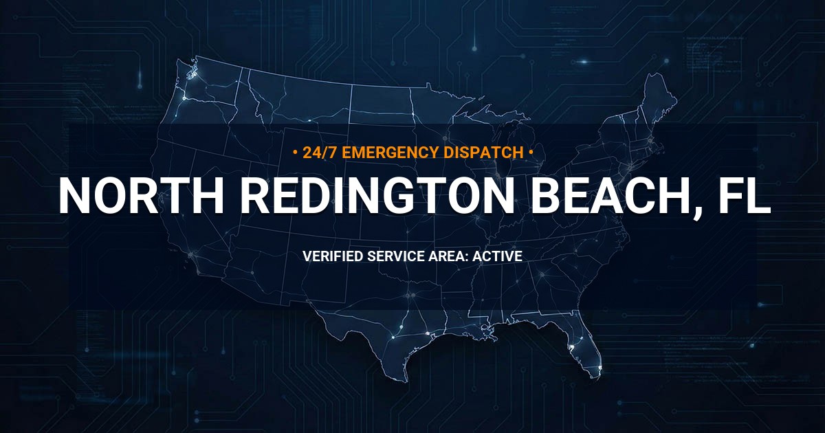 Emergency Plumbing Dispatch Map for Plumbing Services: North Redington Beach, FL