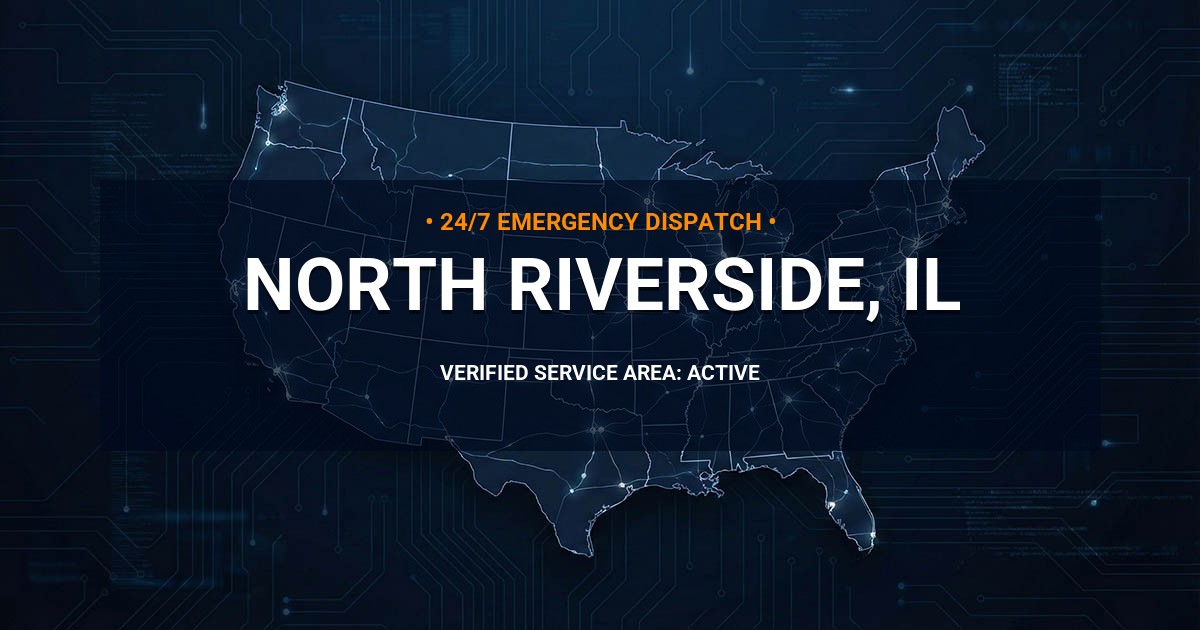 Emergency Plumbing Dispatch Map for Plumbing Services: North Riverside, IL