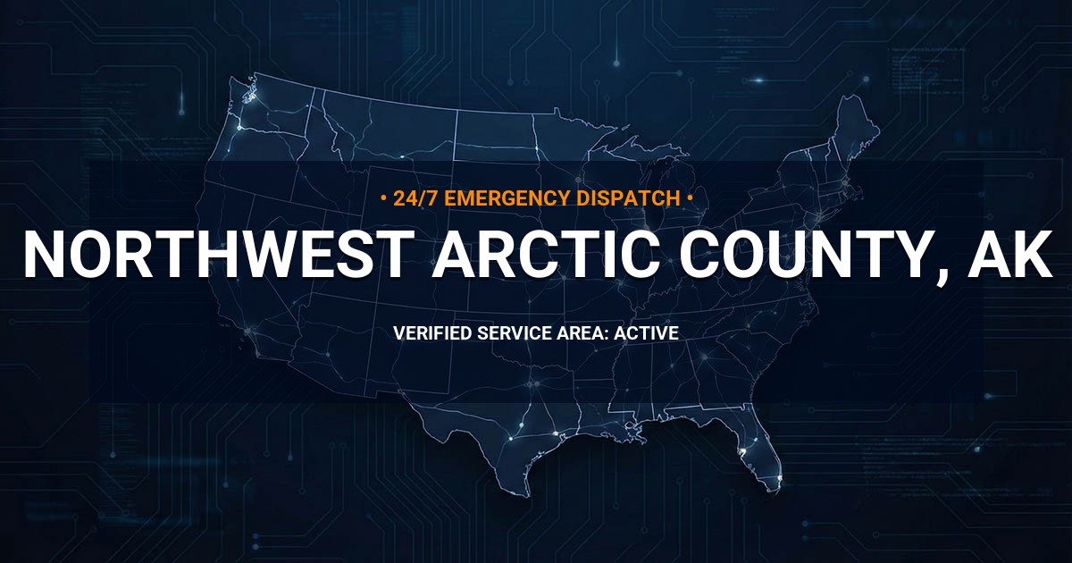Emergency Plumbing Dispatch Map for Northwest Arctic County Plumbing Logistics
