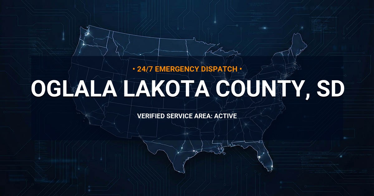 Emergency Plumbing Dispatch Map for Oglala Lakota County Plumbing Logistics