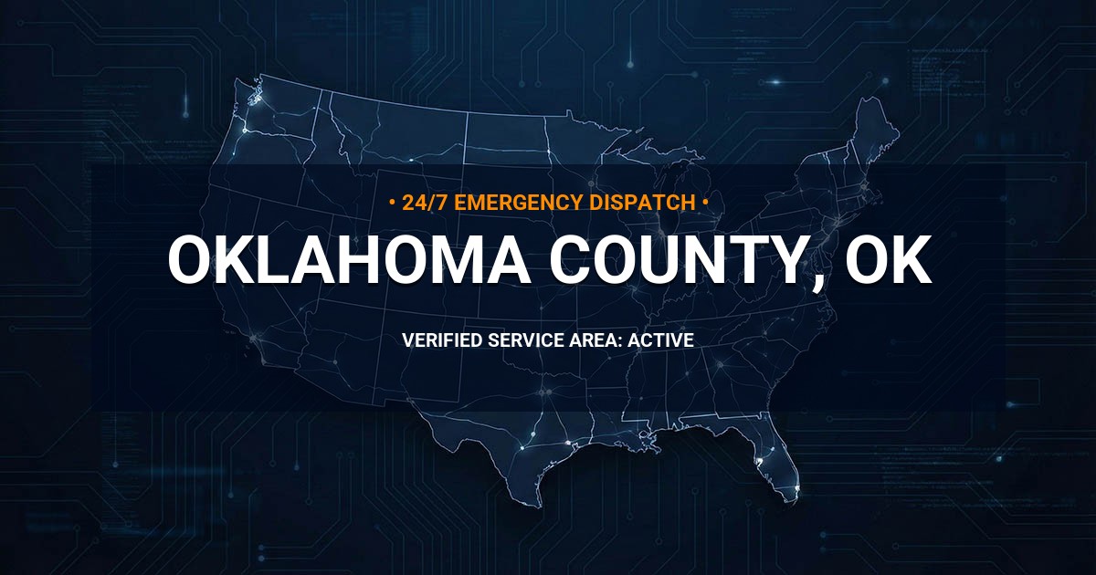 Emergency Plumbing Dispatch Map for Oklahoma County Plumbing Logistics