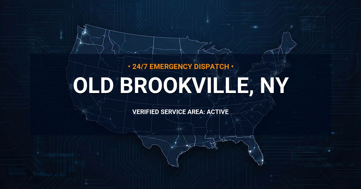 Emergency Plumbing Dispatch Map for Plumbing Services: Old Brookville, NY
