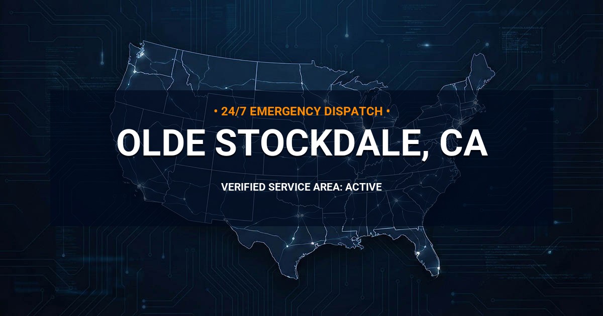 Emergency Plumbing Dispatch Map for Plumbing Services: Olde Stockdale, CA