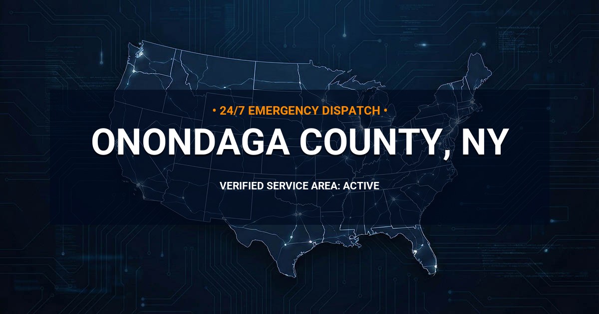 Emergency Plumbing Dispatch Map for Onondaga County Plumbing Logistics