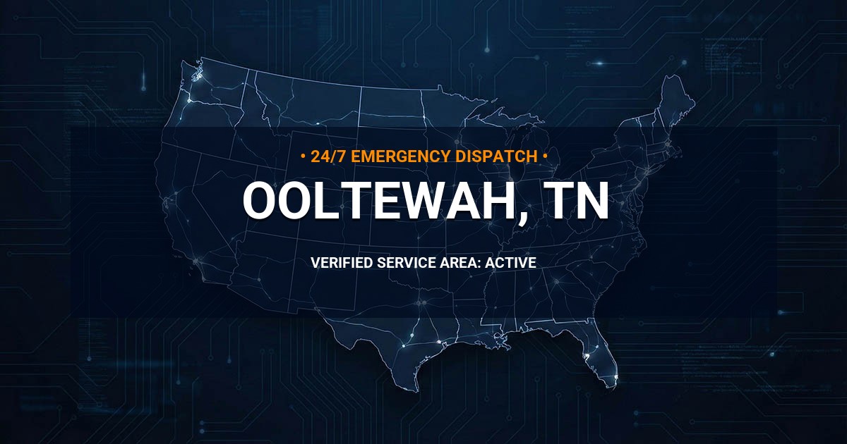 Emergency Plumbing Dispatch Map for Plumbing Services: Ooltewah, TN