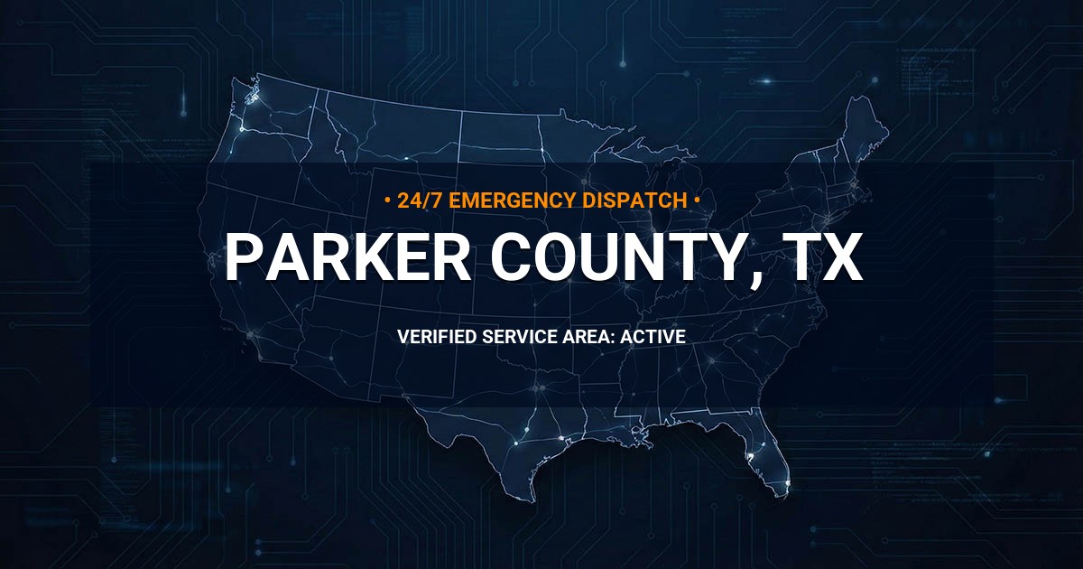 Emergency Plumbing Dispatch Map for Parker County Plumbing Logistics
