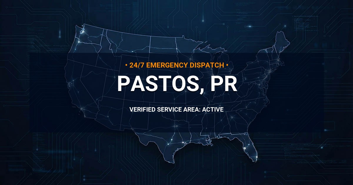 Emergency Plumbing Dispatch Map for Plumbing Services: Pastos, PR