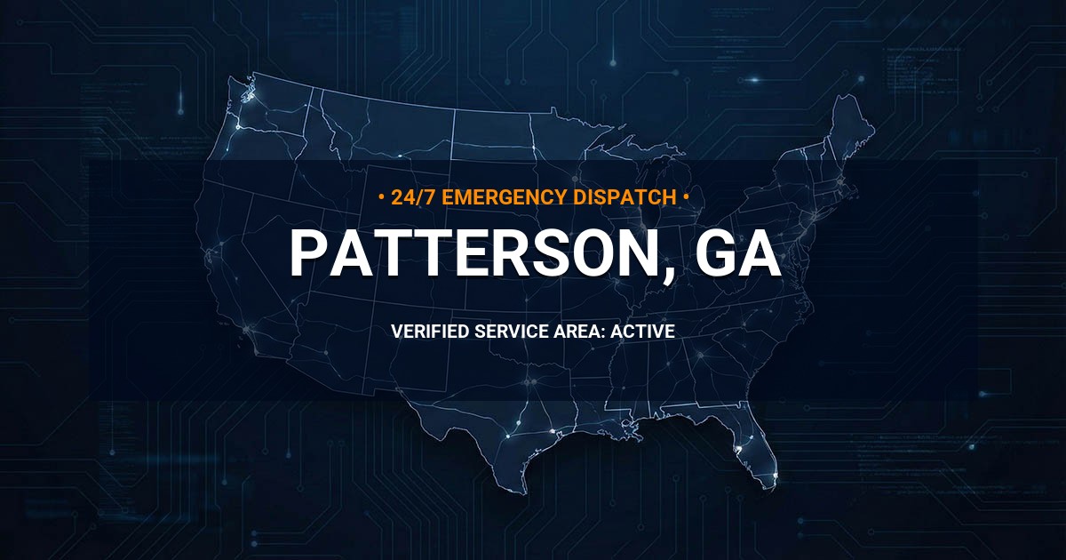 Emergency Plumbing Dispatch Map for Plumbing Services: Patterson, GA