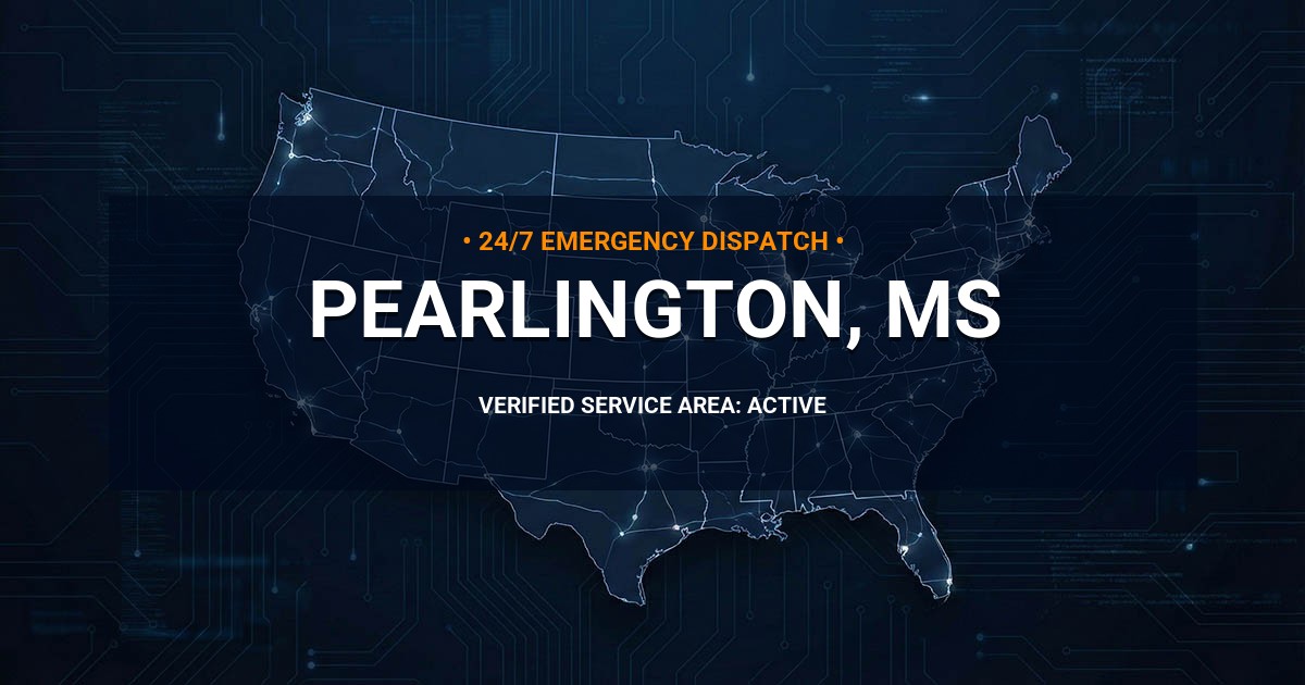 Emergency Plumbing Dispatch Map for Plumbing Services: Pearlington, MS