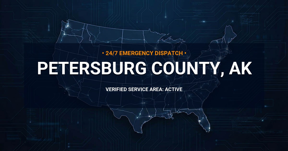 Emergency Plumbing Dispatch Map for Petersburg County Plumbing Logistics