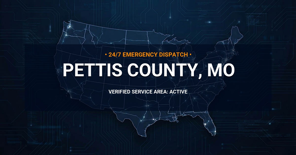 Emergency Plumbing Dispatch Map for Pettis County Plumbing Logistics