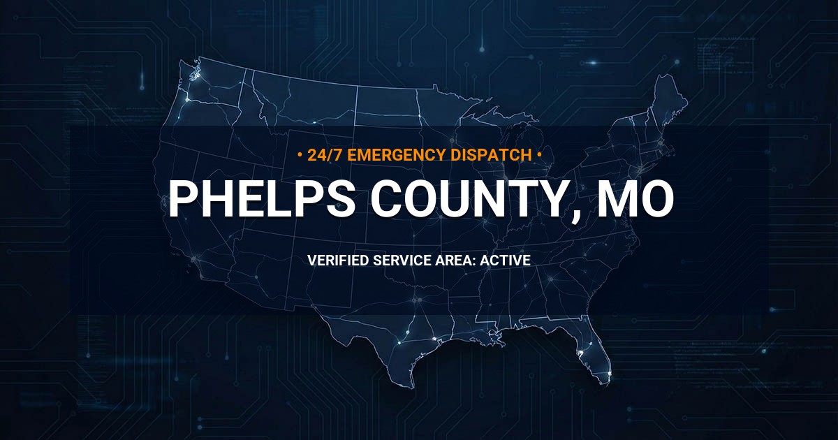 Emergency Plumbing Dispatch Map for Phelps County Plumbing Logistics