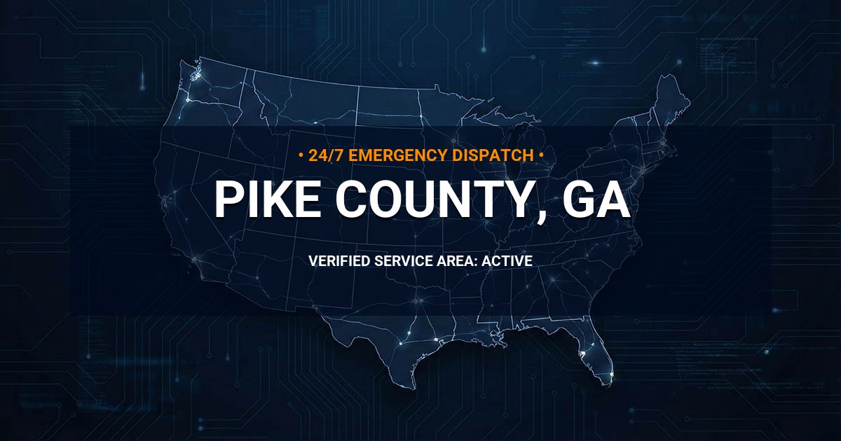 Emergency Plumbing Dispatch Map for Pike County Plumbing Logistics