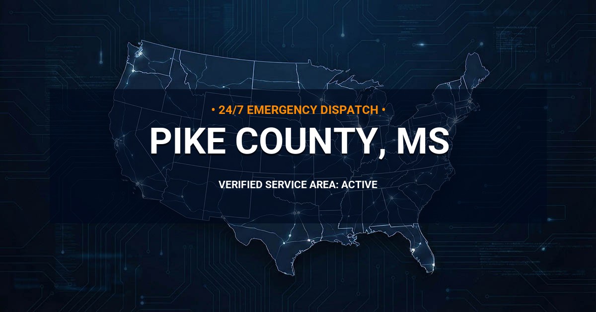 Emergency Plumbing Dispatch Map for Pike County Plumbing Logistics