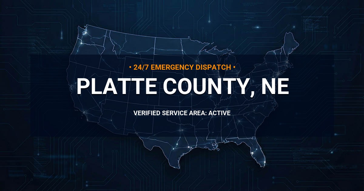 Emergency Plumbing Dispatch Map for Platte County Plumbing Logistics