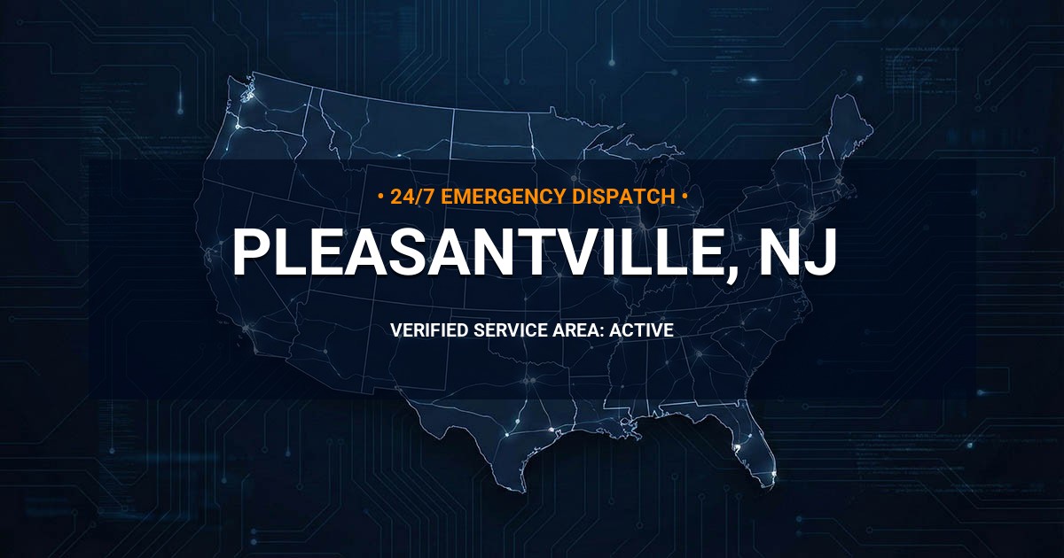 Emergency Plumbing Dispatch Map for Plumbing Services: Pleasantville, NJ