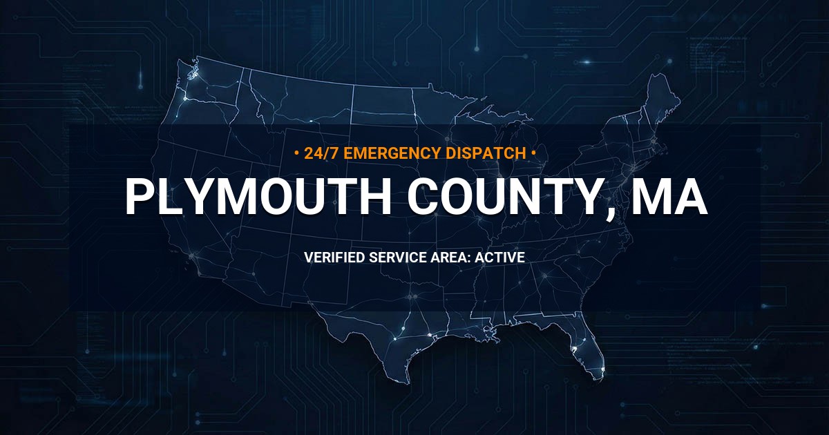 Emergency Plumbing Dispatch Map for Plymouth County Plumbing Logistics
