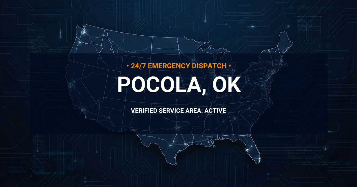 Emergency Plumbing Dispatch Map for Plumbing Services: Pocola, OK