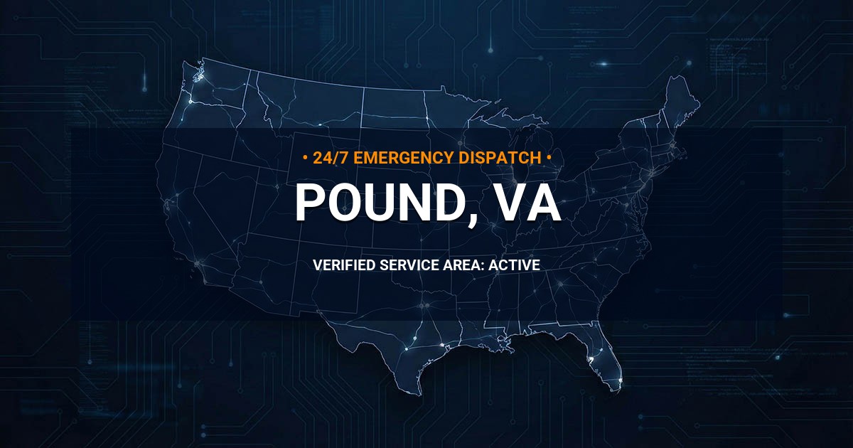 Emergency Plumbing Dispatch Map for Plumbing Services: Pound, VA