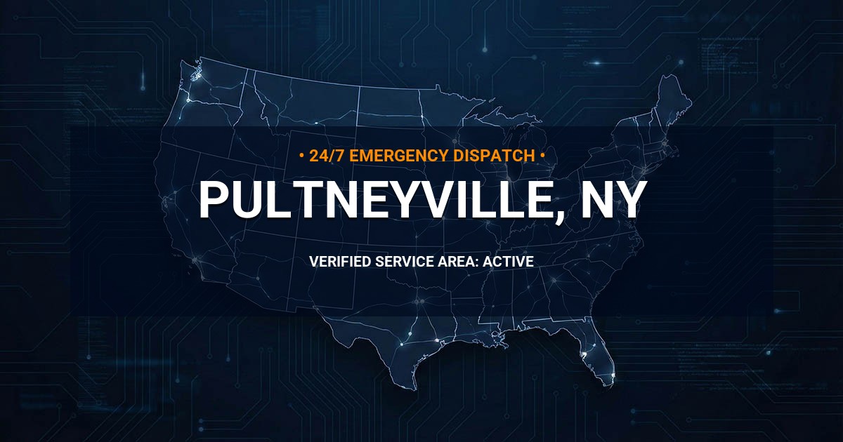 Emergency Plumbing Dispatch Map for Plumbing Services: Pultneyville, NY