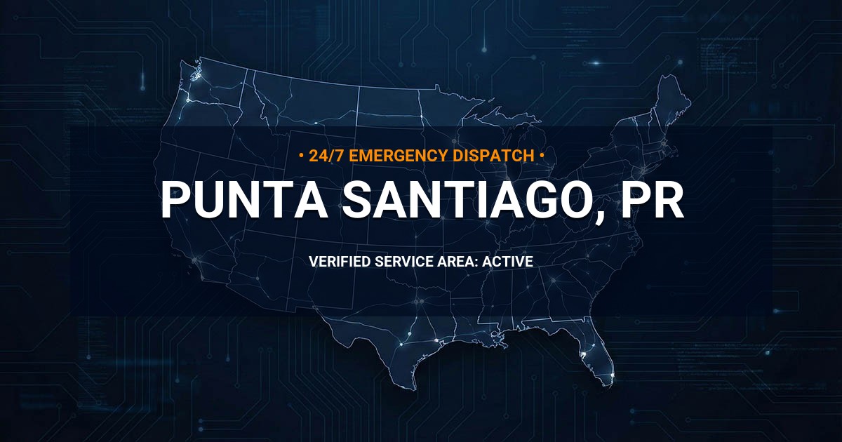 Emergency Plumbing Dispatch Map for Plumbing Services: Punta Santiago, PR