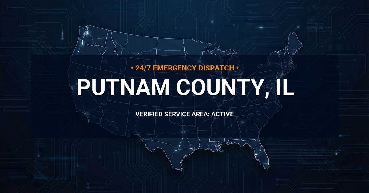 Emergency Plumbing Dispatch Map for Putnam County Plumbing Logistics