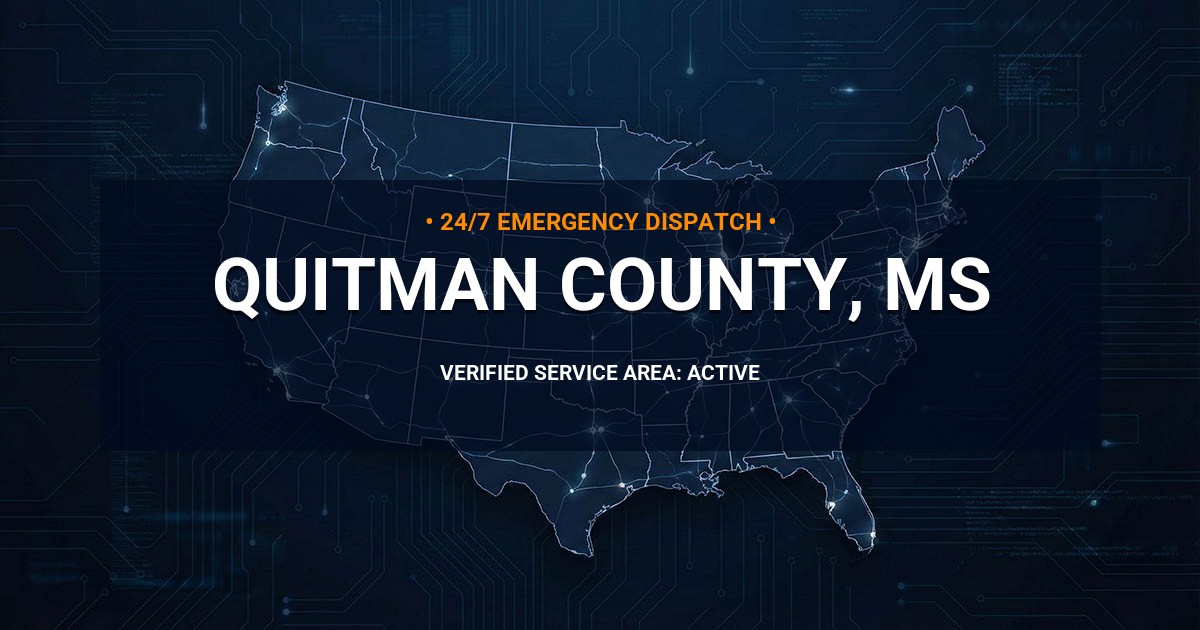 Emergency Plumbing Dispatch Map for Quitman County Plumbing Logistics