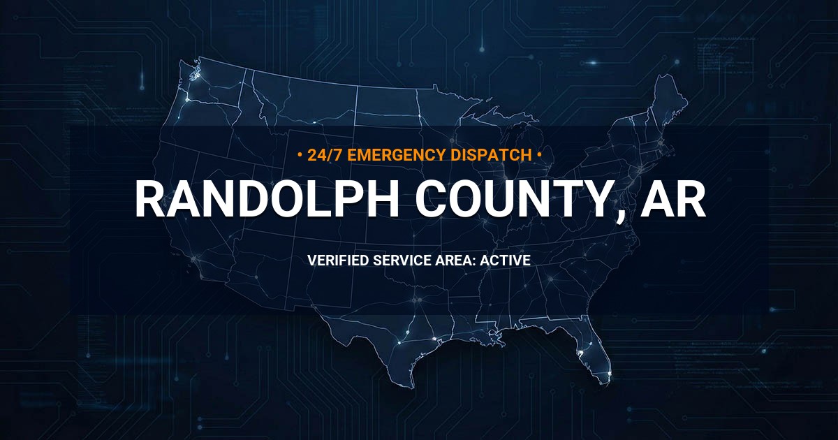 Emergency Plumbing Dispatch Map for Randolph County Plumbing Logistics